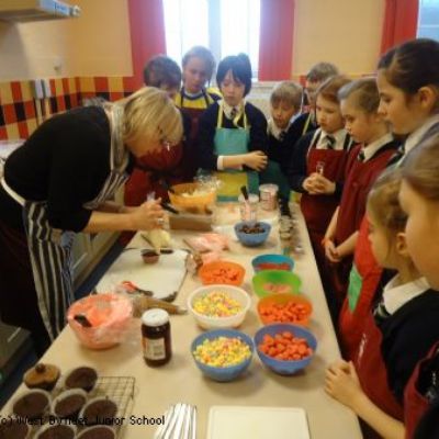 Red Nose cake baking